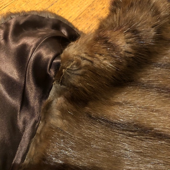 VINTAGE 1950’s 60’s MINK CAPALET CAPE - Picture 4 of 6